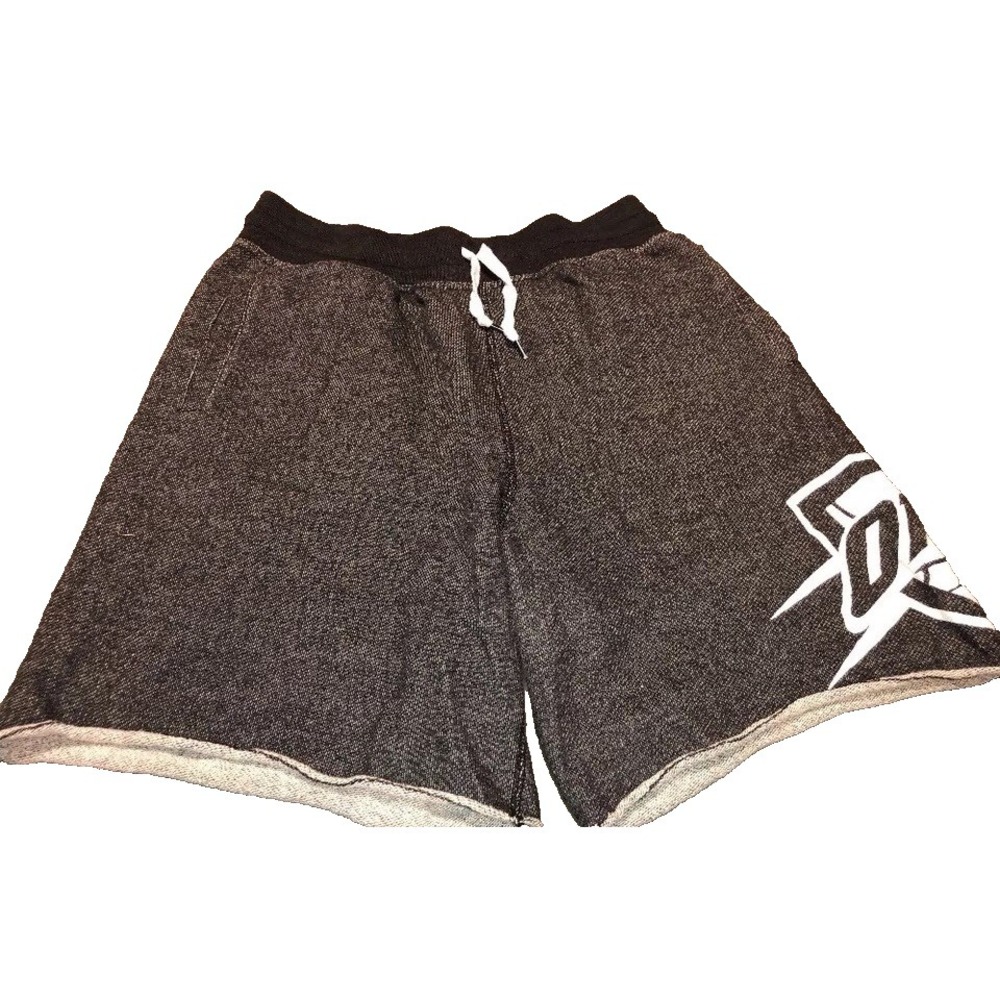 UNK NBA OKLAHOMA‎ CITY THUNDER BASKETBALL GRAY BLACK SHORTS LARGE RUN SMALL